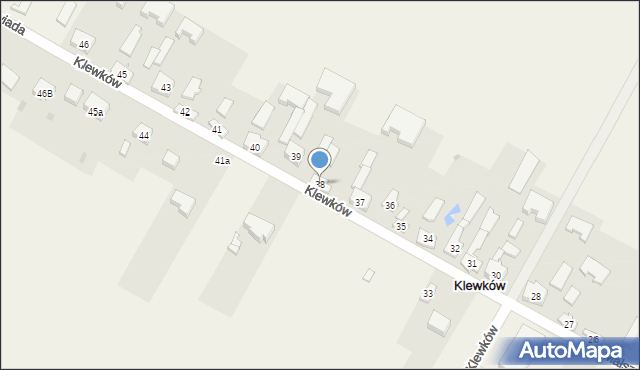 Klewków, Klewków, 38, mapa Klewków