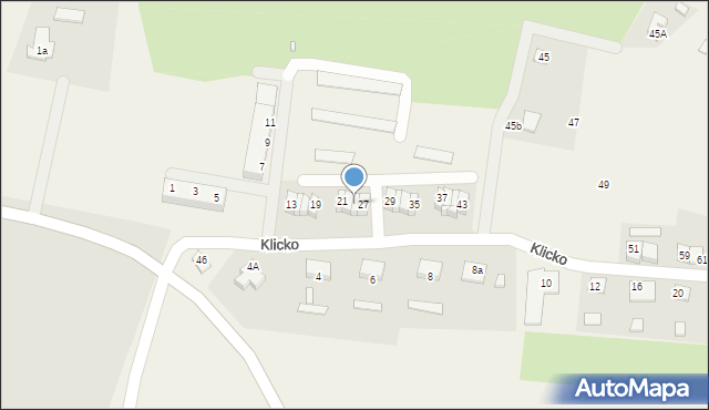 Klicko, Klicko, 25, mapa Klicko