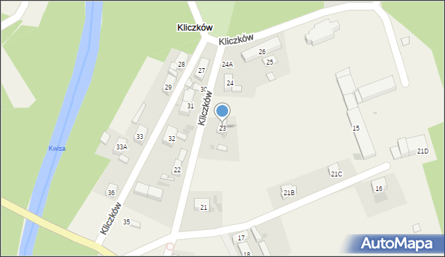 Kliczków, Kliczków, 23, mapa Kliczków