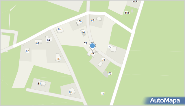 Kliczków, Kliczków, 74, mapa Kliczków