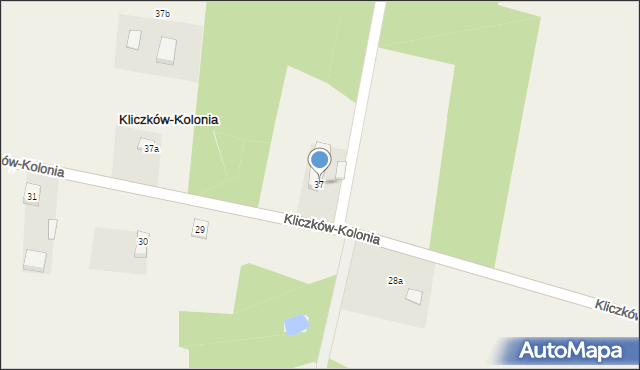 Kliczków-Kolonia, Kliczków-Kolonia, 37, mapa Kliczków-Kolonia