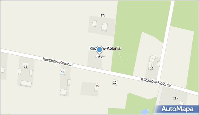 Kliczków-Kolonia, Kliczków-Kolonia, 37a, mapa Kliczków-Kolonia