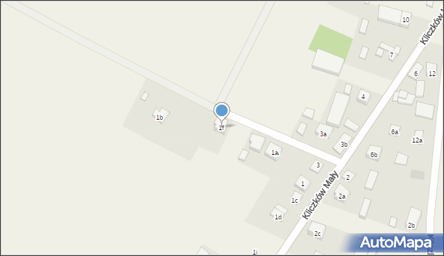 Kliczków Mały, Kliczków Mały, 1f, mapa Kliczków Mały