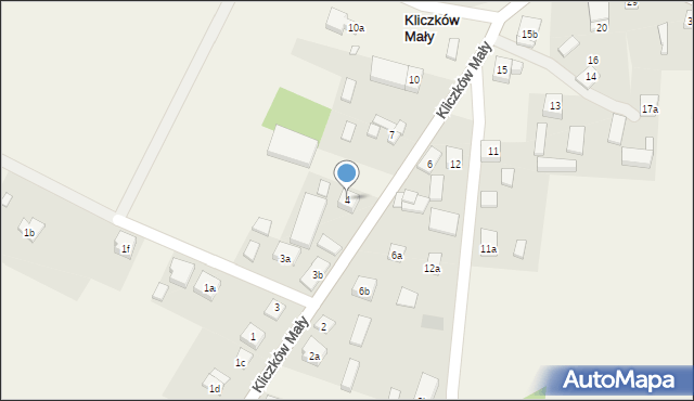 Kliczków Mały, Kliczków Mały, 4, mapa Kliczków Mały