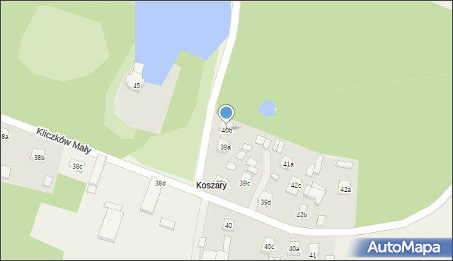 Kliczków Mały, Kliczków Mały, 40b, mapa Kliczków Mały