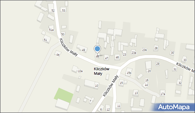 Kliczków Mały, Kliczków Mały, 48, mapa Kliczków Mały