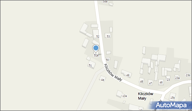 Kliczków Mały, Kliczków Mały, 51a, mapa Kliczków Mały