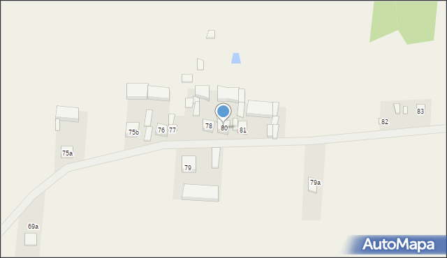 Kliczków Mały, Kliczków Mały, 80, mapa Kliczków Mały
