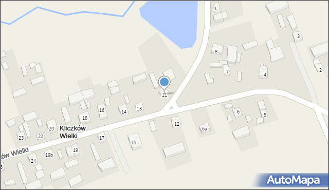 Kliczków Wielki, Kliczków Wielki, 11, mapa Kliczków Wielki