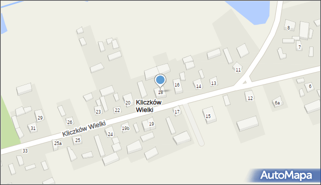 Kliczków Wielki, Kliczków Wielki, 18, mapa Kliczków Wielki