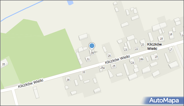 Kliczków Wielki, Kliczków Wielki, 29, mapa Kliczków Wielki