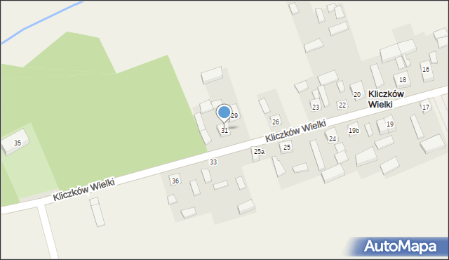 Kliczków Wielki, Kliczków Wielki, 31, mapa Kliczków Wielki