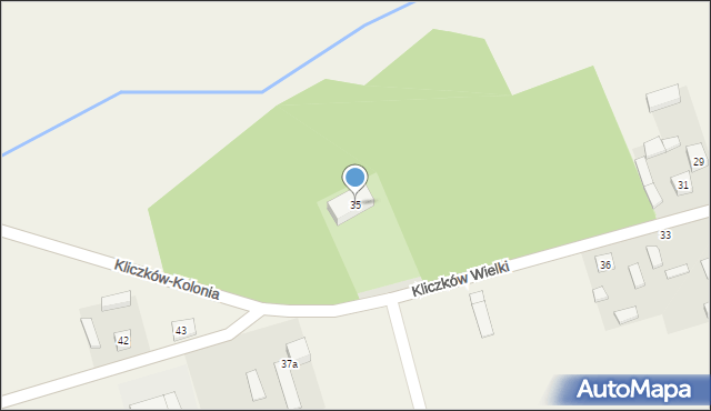 Kliczków Wielki, Kliczków Wielki, 35, mapa Kliczków Wielki