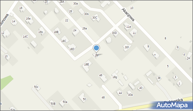 Klikawa, Klonowa, 18f, mapa Klikawa