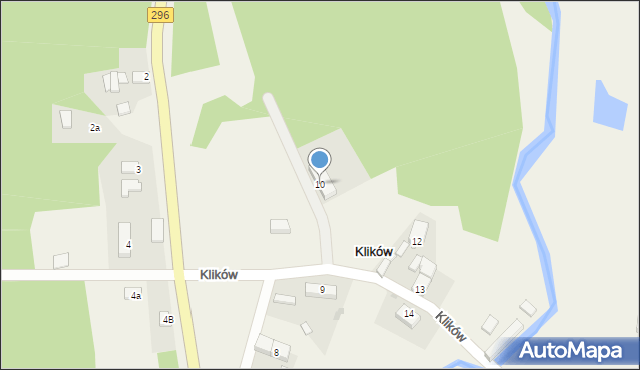 Klików, Klików, 10, mapa Klików