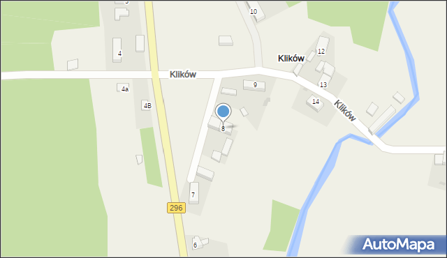 Klików, Klików, 8, mapa Klików