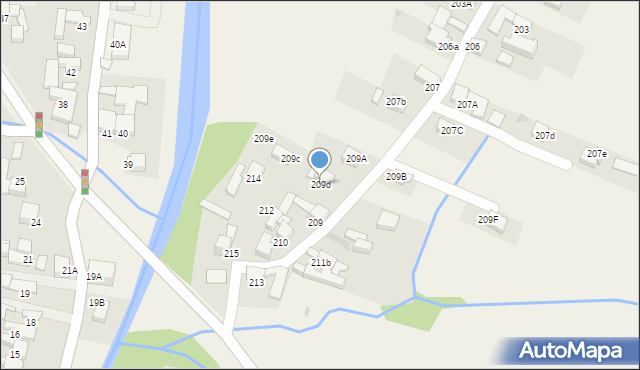 Klikuszowa, Klikuszowa, 209d, mapa Klikuszowa