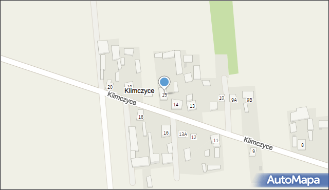 Klimczyce, Klimczyce, 15, mapa Klimczyce