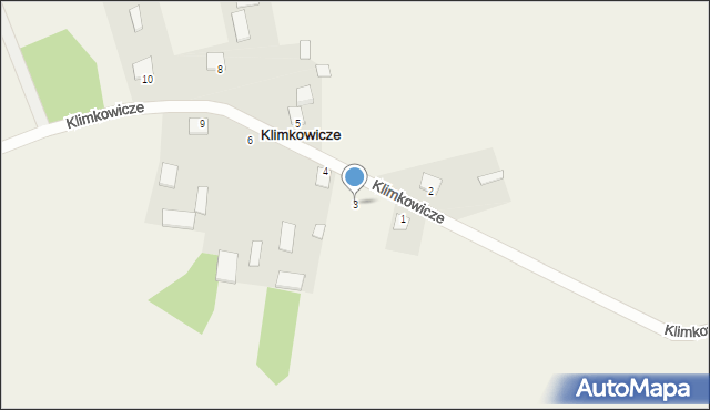 Klimkowicze, Klimkowicze, 3, mapa Klimkowicze