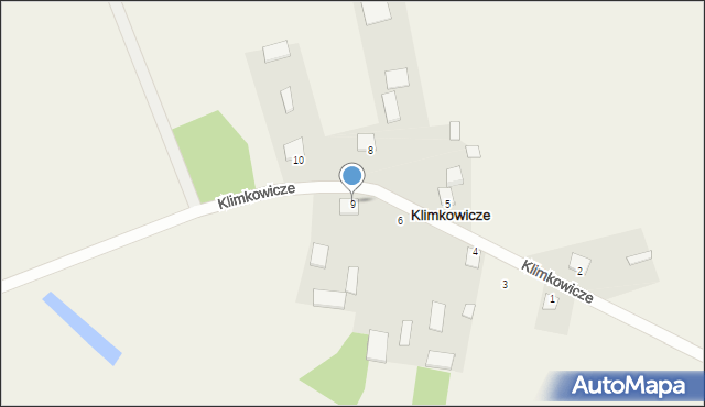 Klimkowicze, Klimkowicze, 9, mapa Klimkowicze