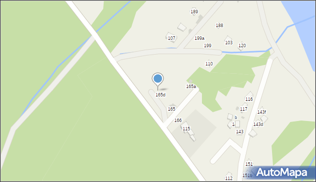 Klimkówka, Klimkówka, 165e, mapa Klimkówka