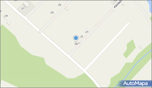 Klimkówka, Klimkówka, 181, mapa Klimkówka
