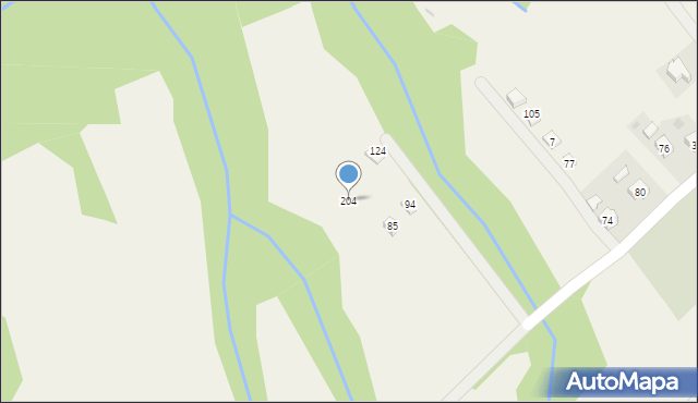 Klimkówka, Klimkówka, 204, mapa Klimkówka