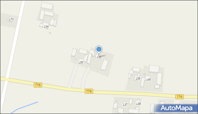 Klimontów, Klimontów, 136, mapa Klimontów