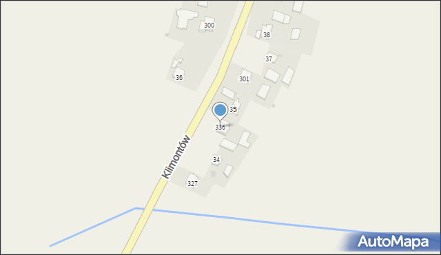 Klimontów, Klimontów, 336, mapa Klimontów