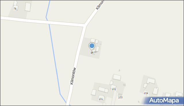 Klimontów, Klimontów, 95, mapa Klimontów