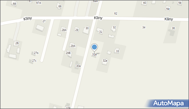 Kliny, Kliny, 31a, mapa Kliny