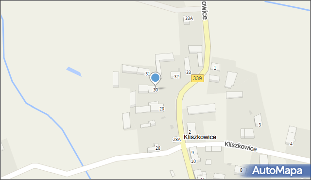 Kliszkowice, Kliszkowice, 30, mapa Kliszkowice