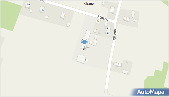 Kliszno, Kliszno, 3d, mapa Kliszno