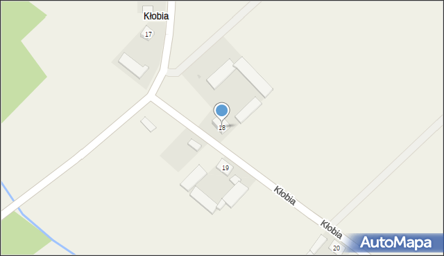 Kłobia, Kłobia, 18, mapa Kłobia