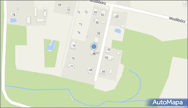 Kłóbka, Kłóbka, 8E, mapa Kłóbka