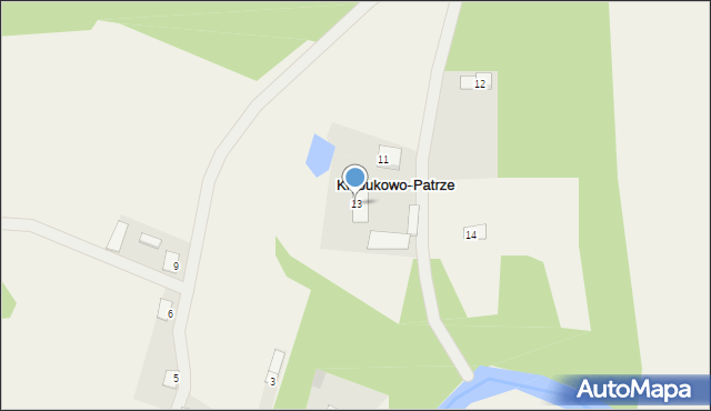 Kłobukowo-Patrze, Kłobukowo-Patrze, 13, mapa Kłobukowo-Patrze