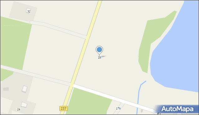 Klocek, Klocek, 1d, mapa Klocek