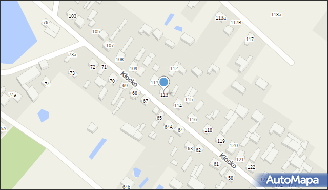 Kłocko, Kłocko, 113, mapa Kłocko