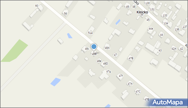 Kłocko, Kłocko, 48B, mapa Kłocko