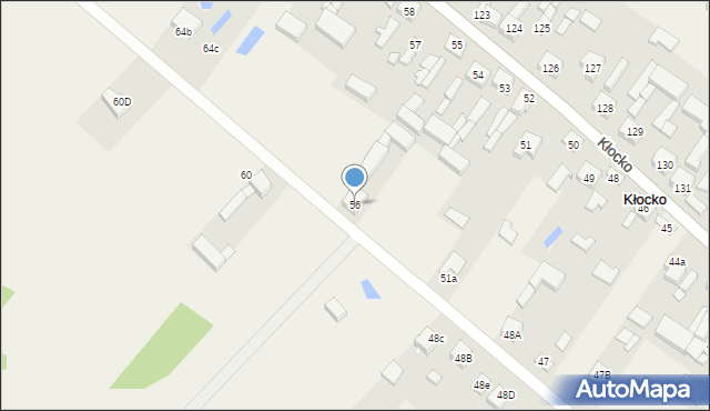 Kłocko, Kłocko, 56, mapa Kłocko
