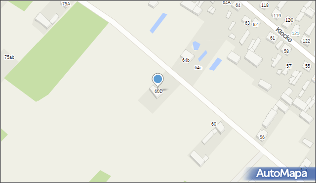 Kłocko, Kłocko, 60D, mapa Kłocko