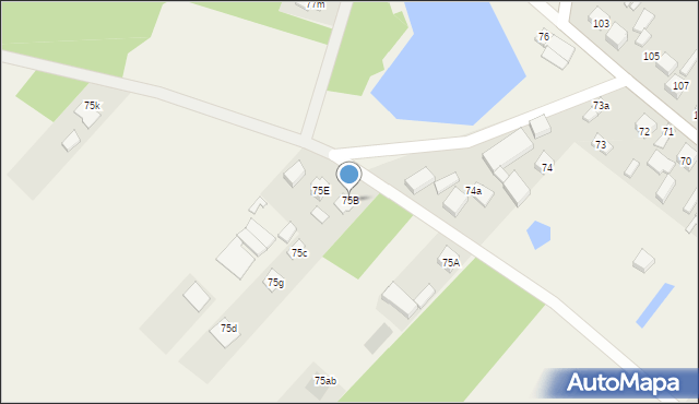 Kłocko, Kłocko, 75B, mapa Kłocko