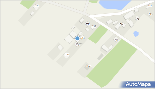 Kłocko, Kłocko, 75g, mapa Kłocko