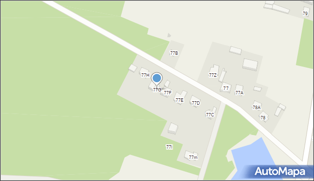 Kłocko, Kłocko, 77G, mapa Kłocko