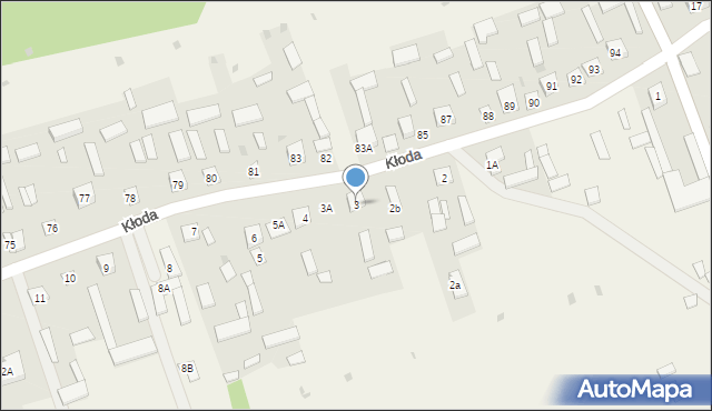 Kłoda, Kłoda, 3, mapa Kłoda