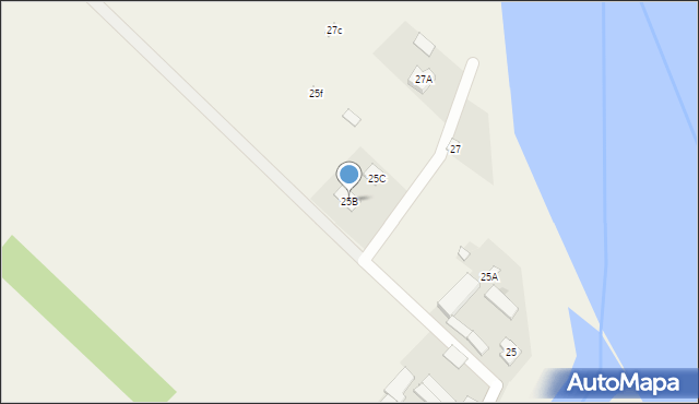 Kłoda, Kłoda, 25B, mapa Kłoda