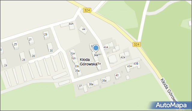 Kłoda Górowska, Kłoda Górowska, 34a, mapa Kłoda Górowska