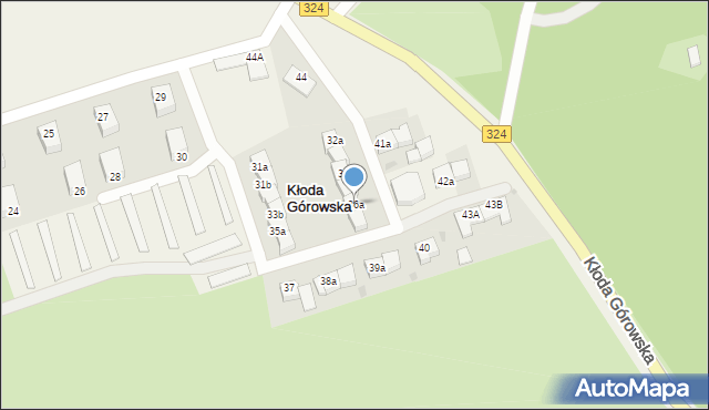 Kłoda Górowska, Kłoda Górowska, 36a, mapa Kłoda Górowska