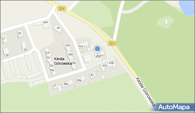 Kłoda Górowska, Kłoda Górowska, 42a, mapa Kłoda Górowska