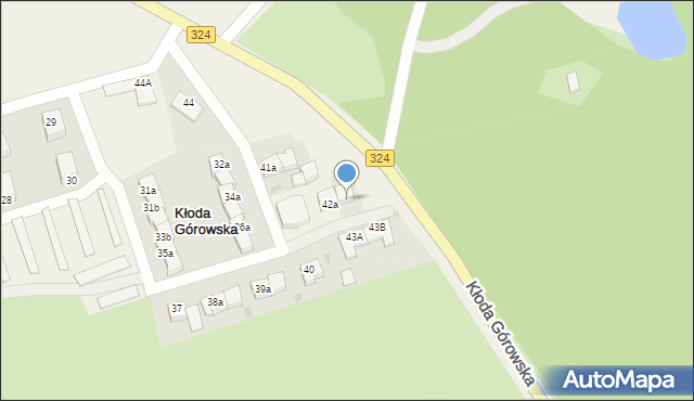 Kłoda Górowska, Kłoda Górowska, 42b, mapa Kłoda Górowska